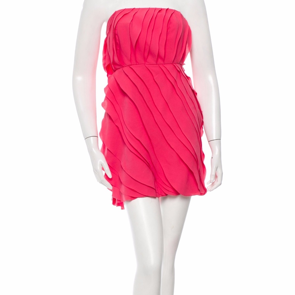 Adam Lippes Dress 100% Silk Sz 2 PINK